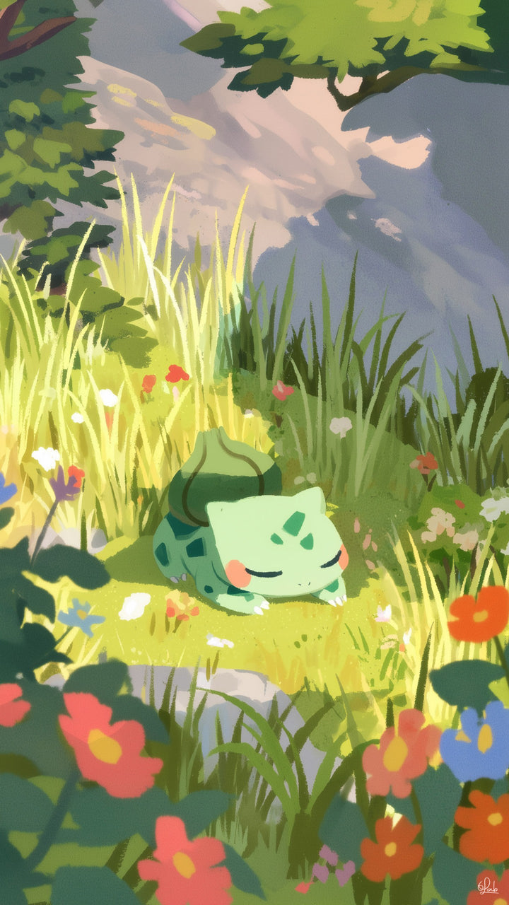 Phone Wallpaper The Feeling of Home for Bulbasaur