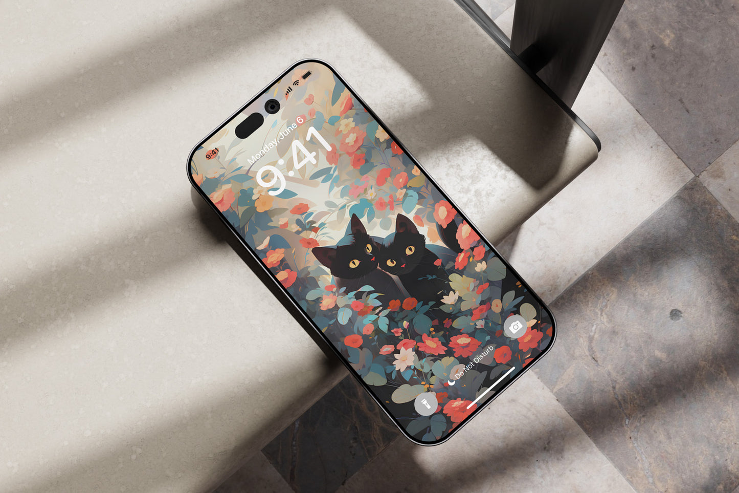 Phone Wallpaper Black Cats
