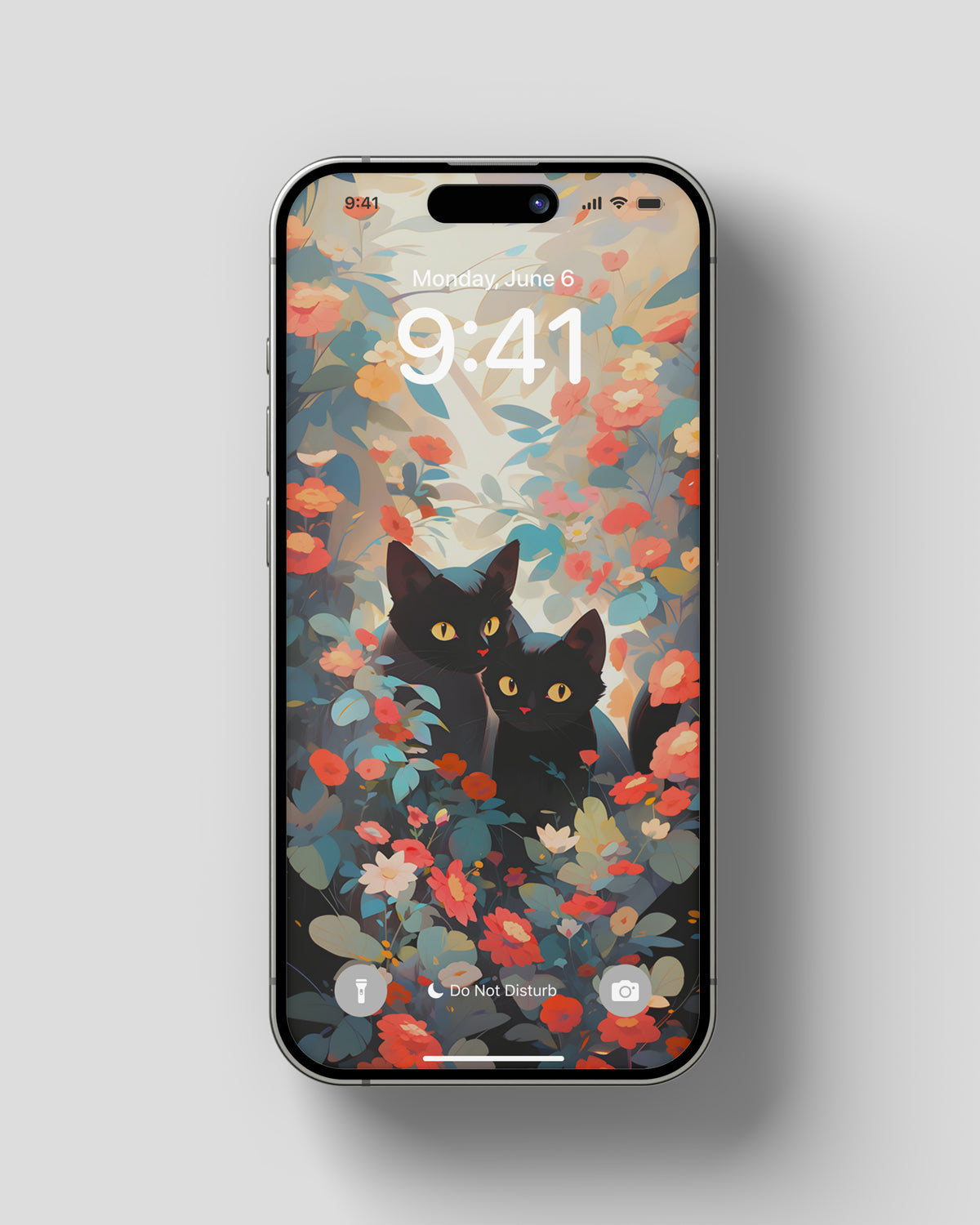Phone Wallpaper Black Cats