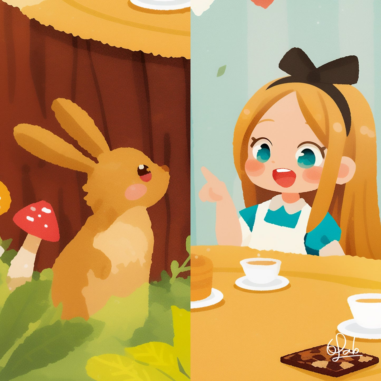 Alice’s Magical Tea Break Poster