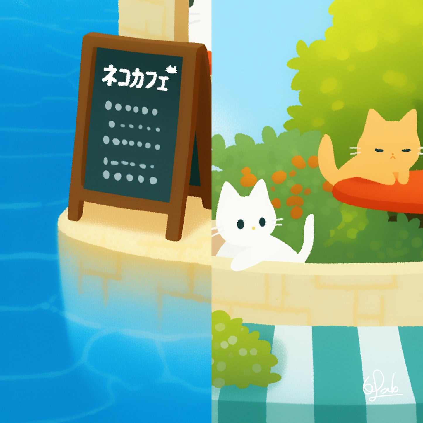 Meow Cafe Island Poster
