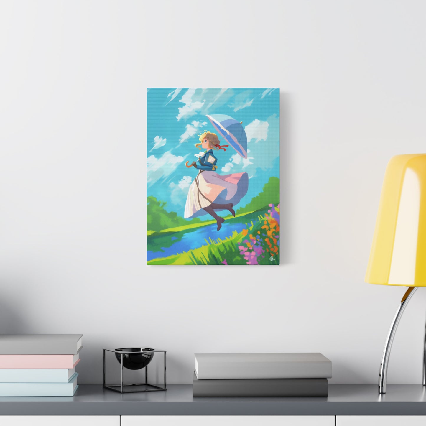 Violet's Lake Scene Canvas