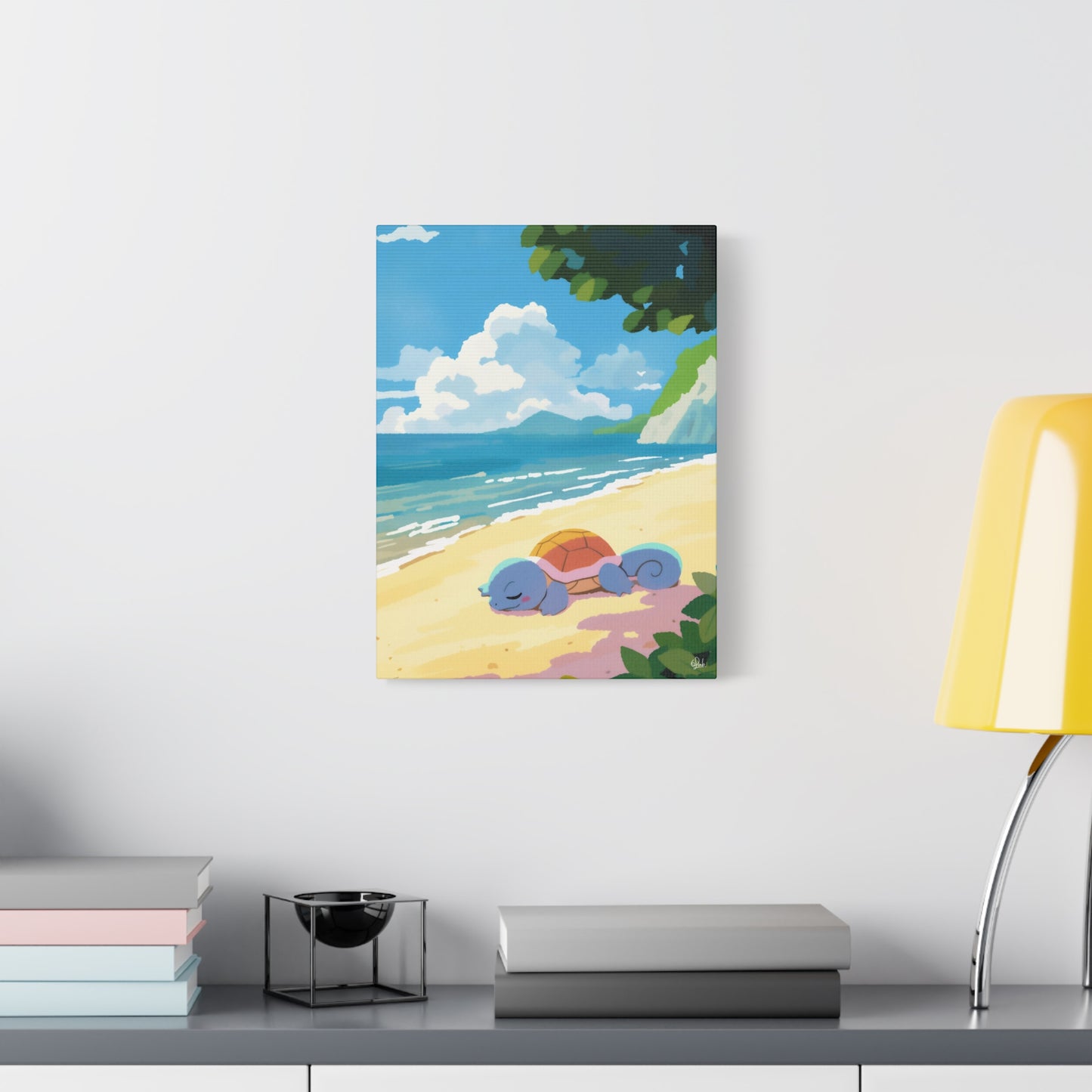 Sunbathing Squirtle Canvas