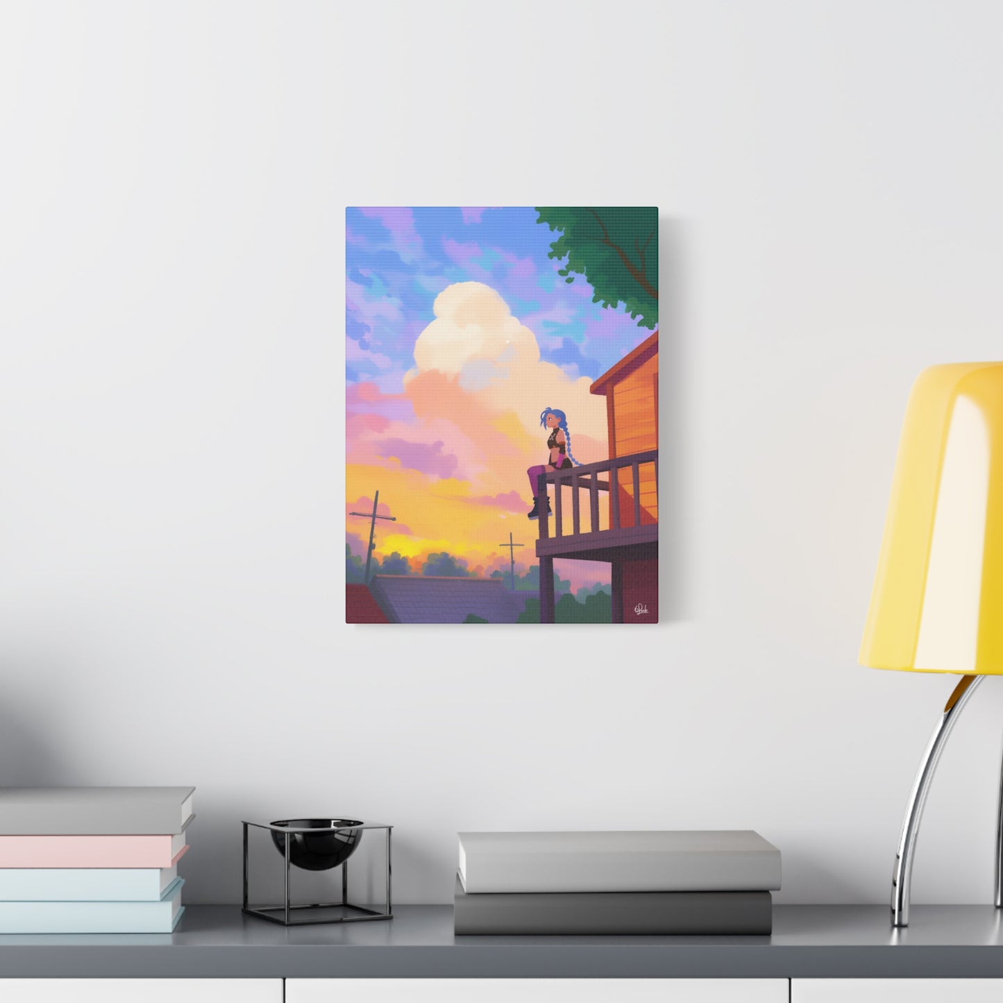 Jinx's LOL Golden Hour Canvas