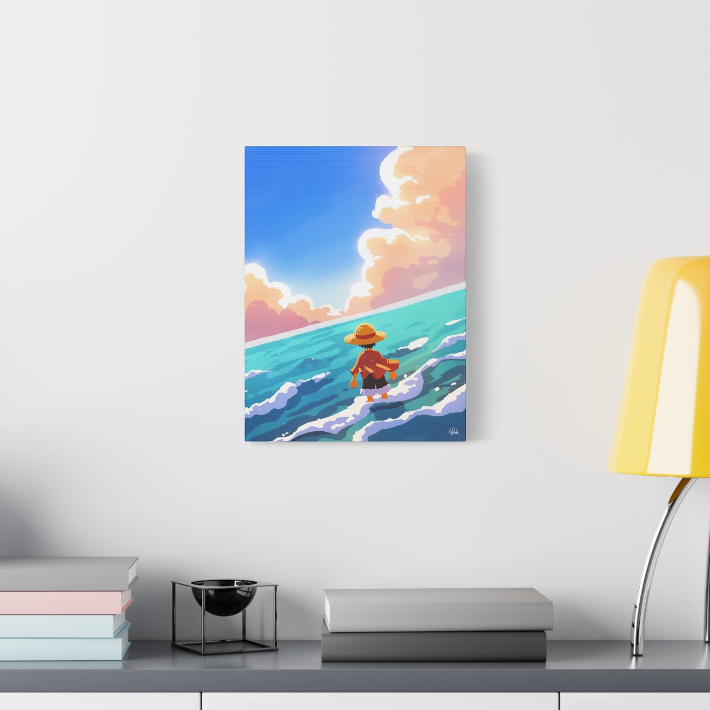 Luffy by the Sea Canvas