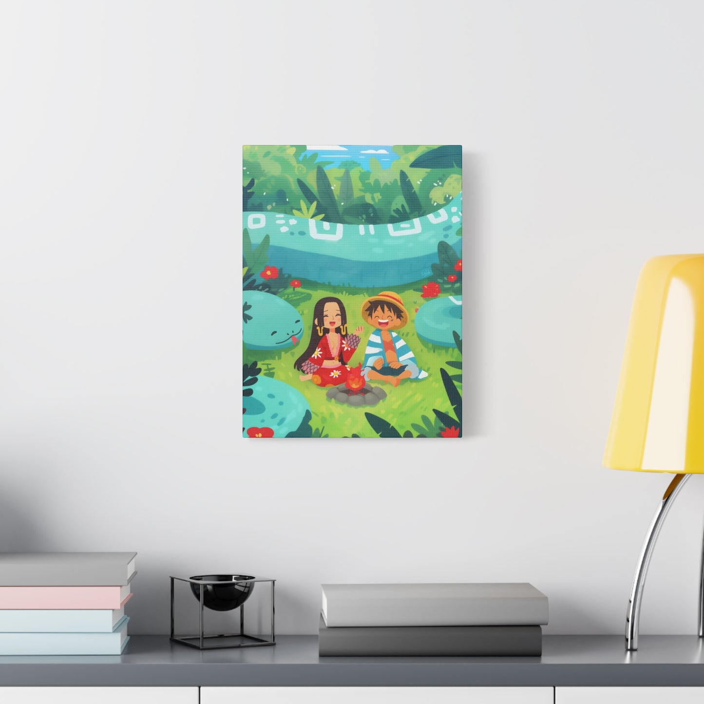 Luffy & Boa’s Chill Chat Canvas