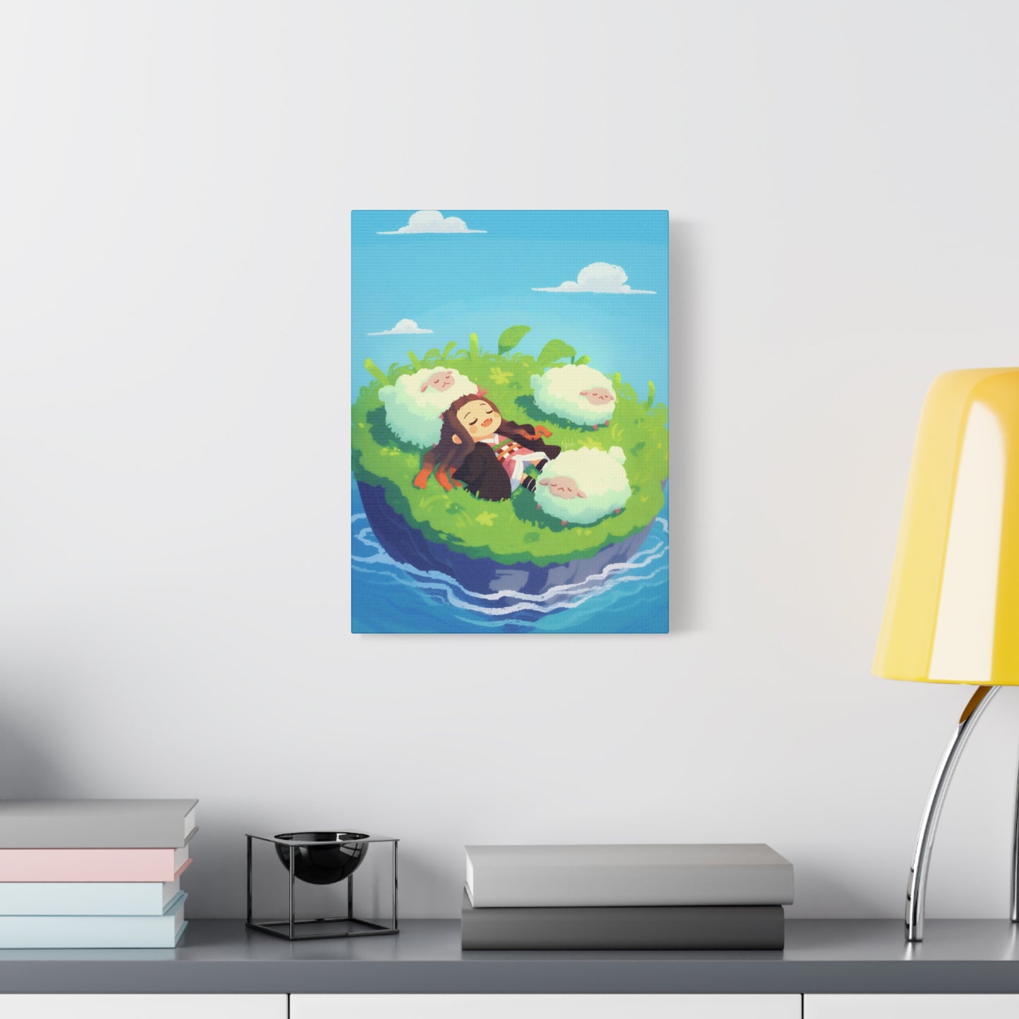 Nezuko’s Sheep-filled Dream Canvas