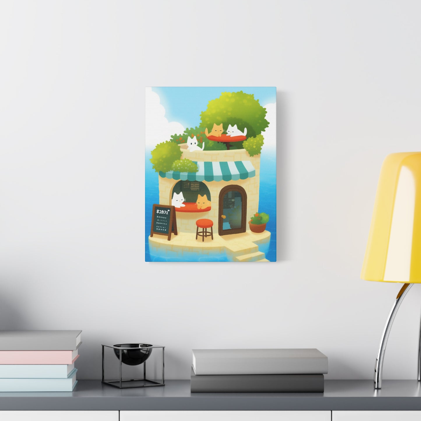 Meow Cafe Island Canvas