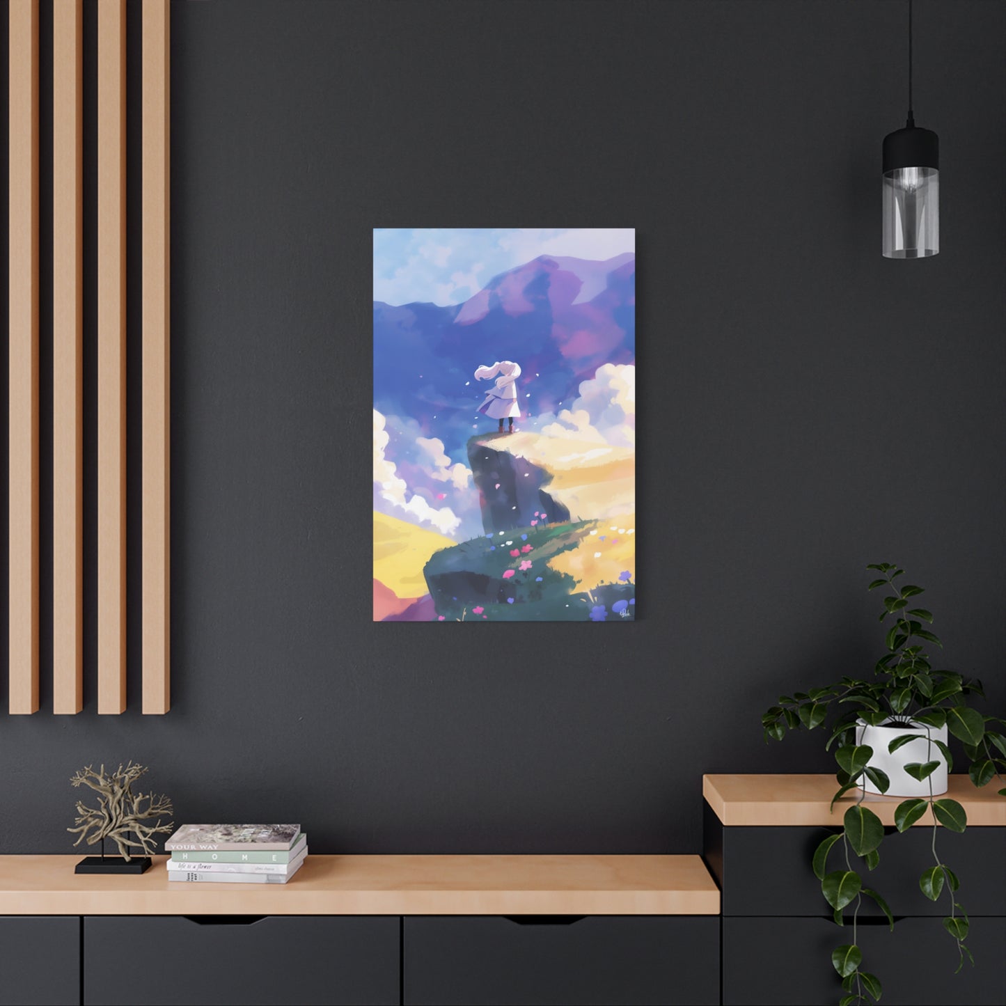 Misty Memories of the Immortal Elf Frieren Canvas