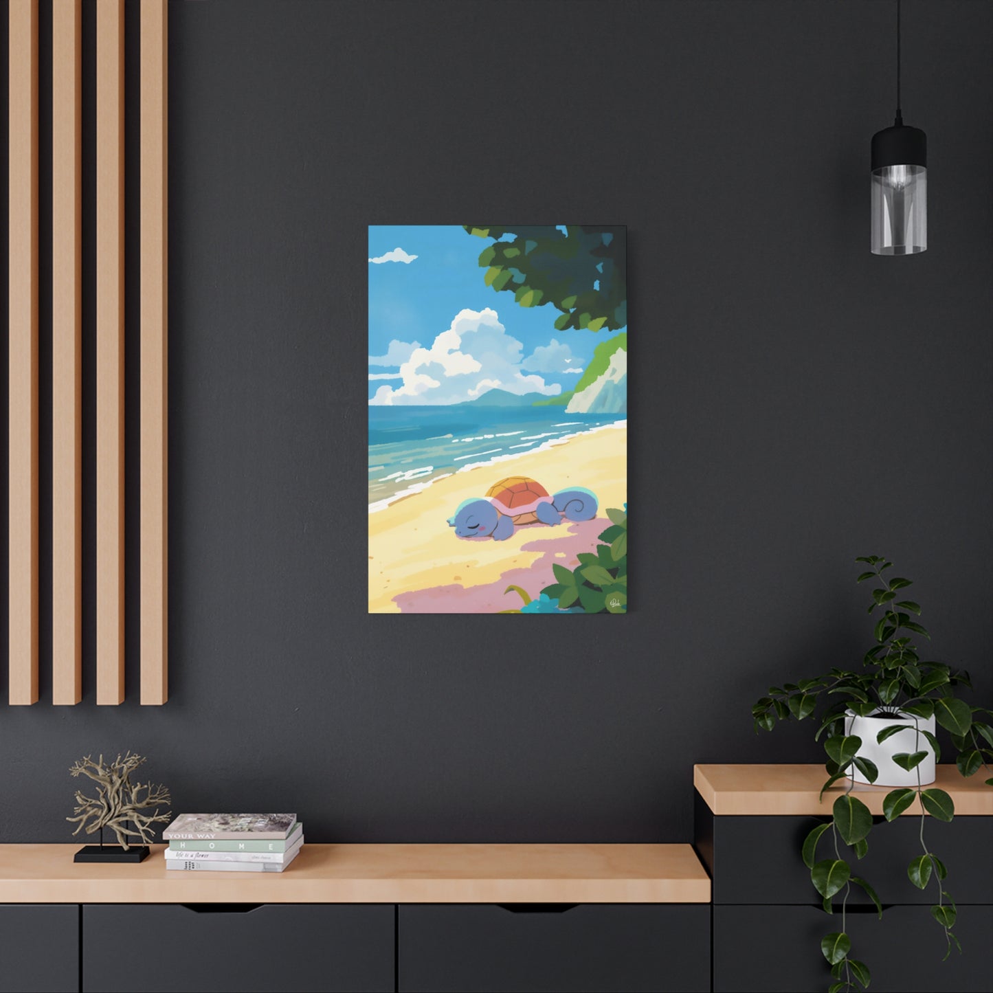 Sunbathing Squirtle Canvas