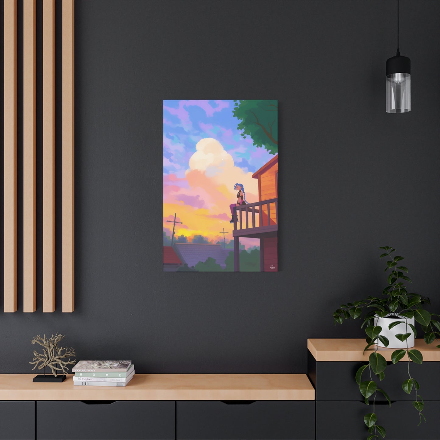 Jinx's LOL Golden Hour Canvas