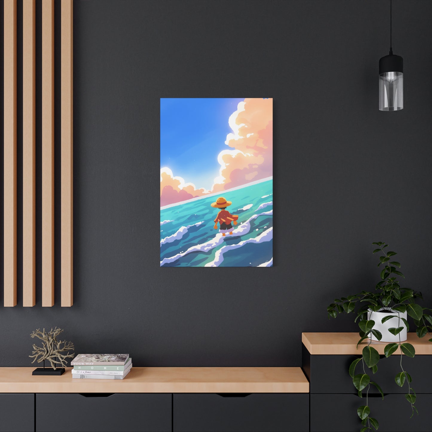 Luffy by the Sea Canvas