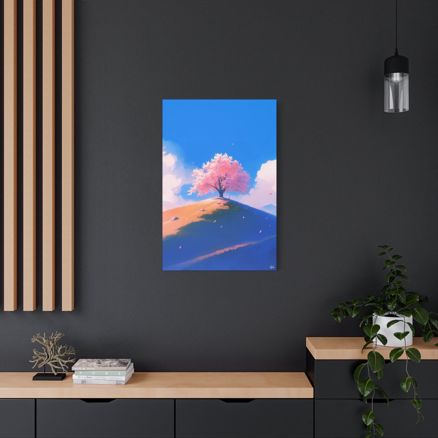 A Canopy of Cherry Blossoms Canvas