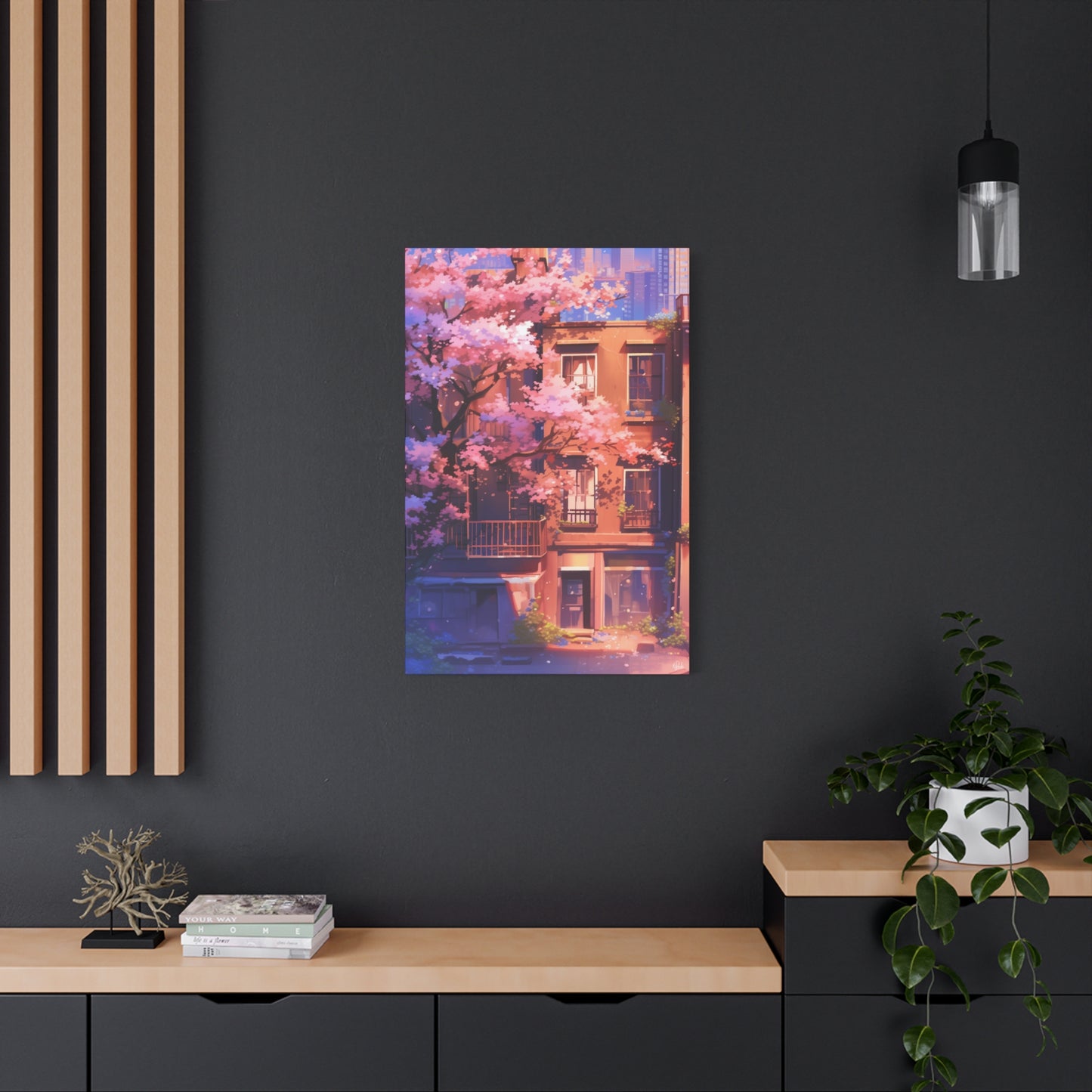 Sakura Dream House Canvas
