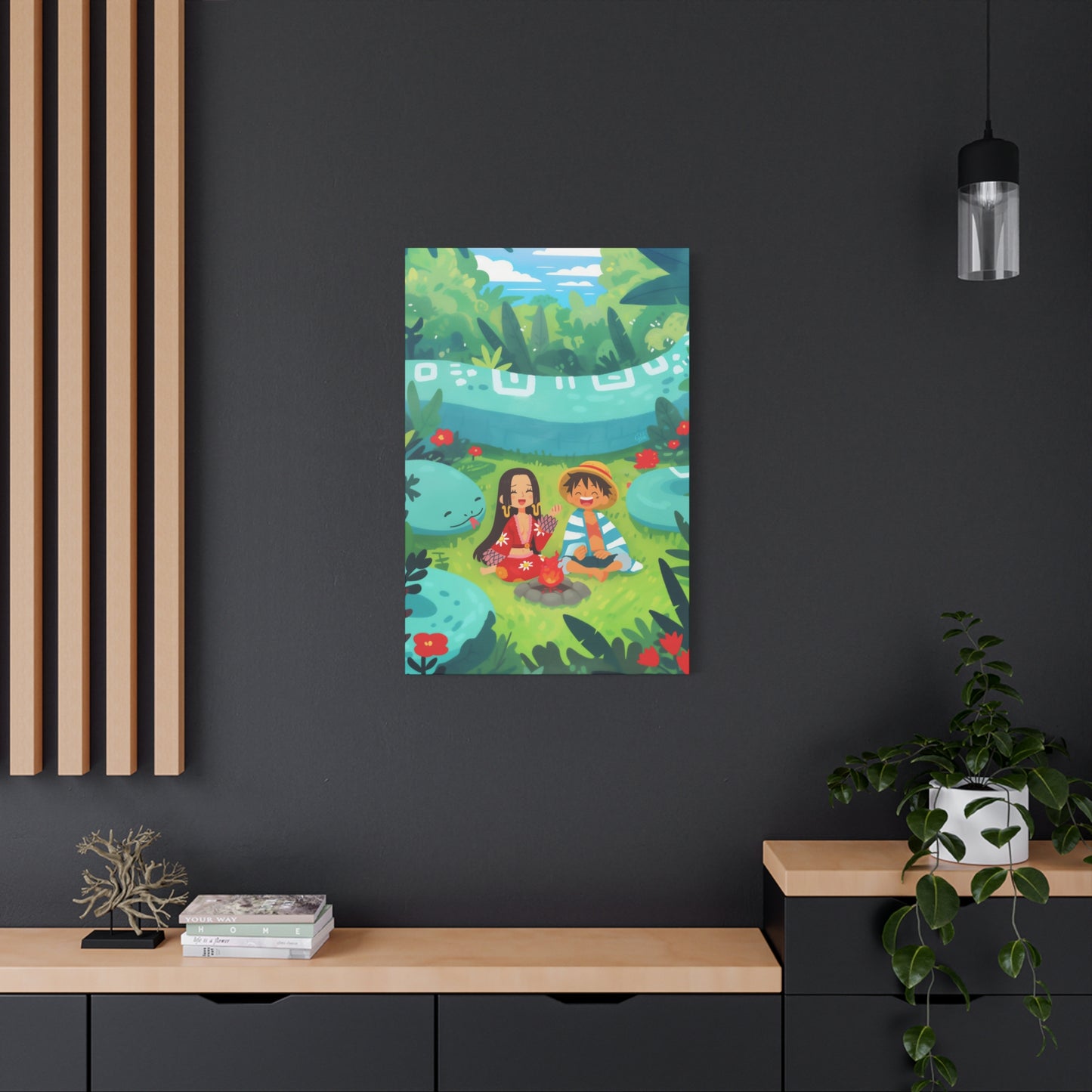 Luffy & Boa’s Chill Chat Canvas