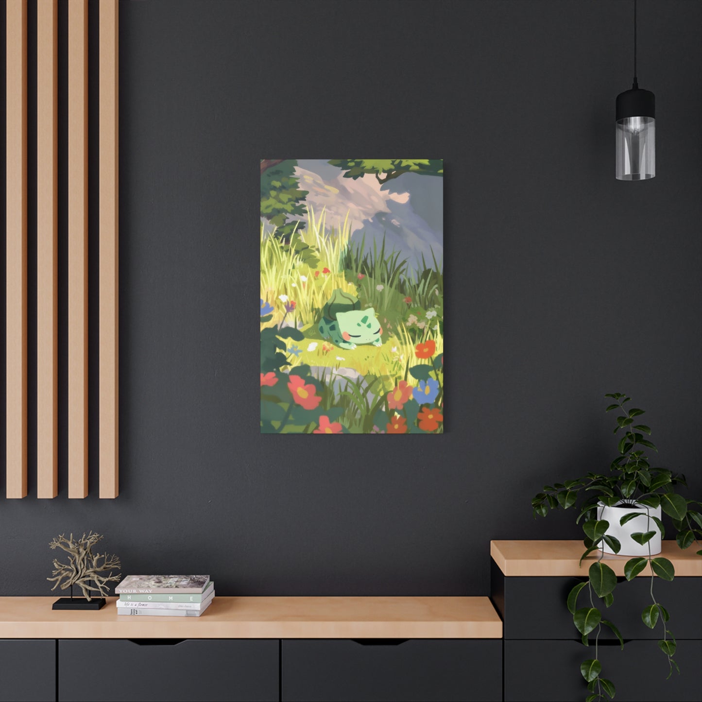 The Feeling of Home for Bulbasaur Canvas