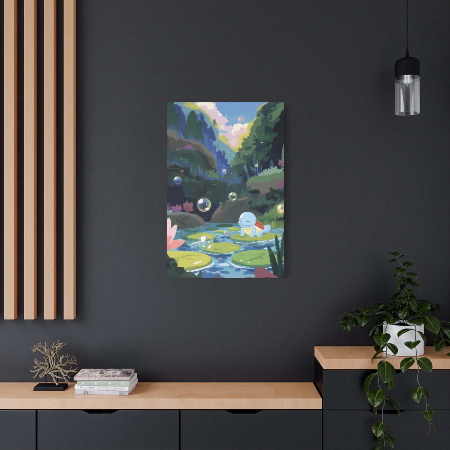 Squirtle's Floating Rest Stop Canvas