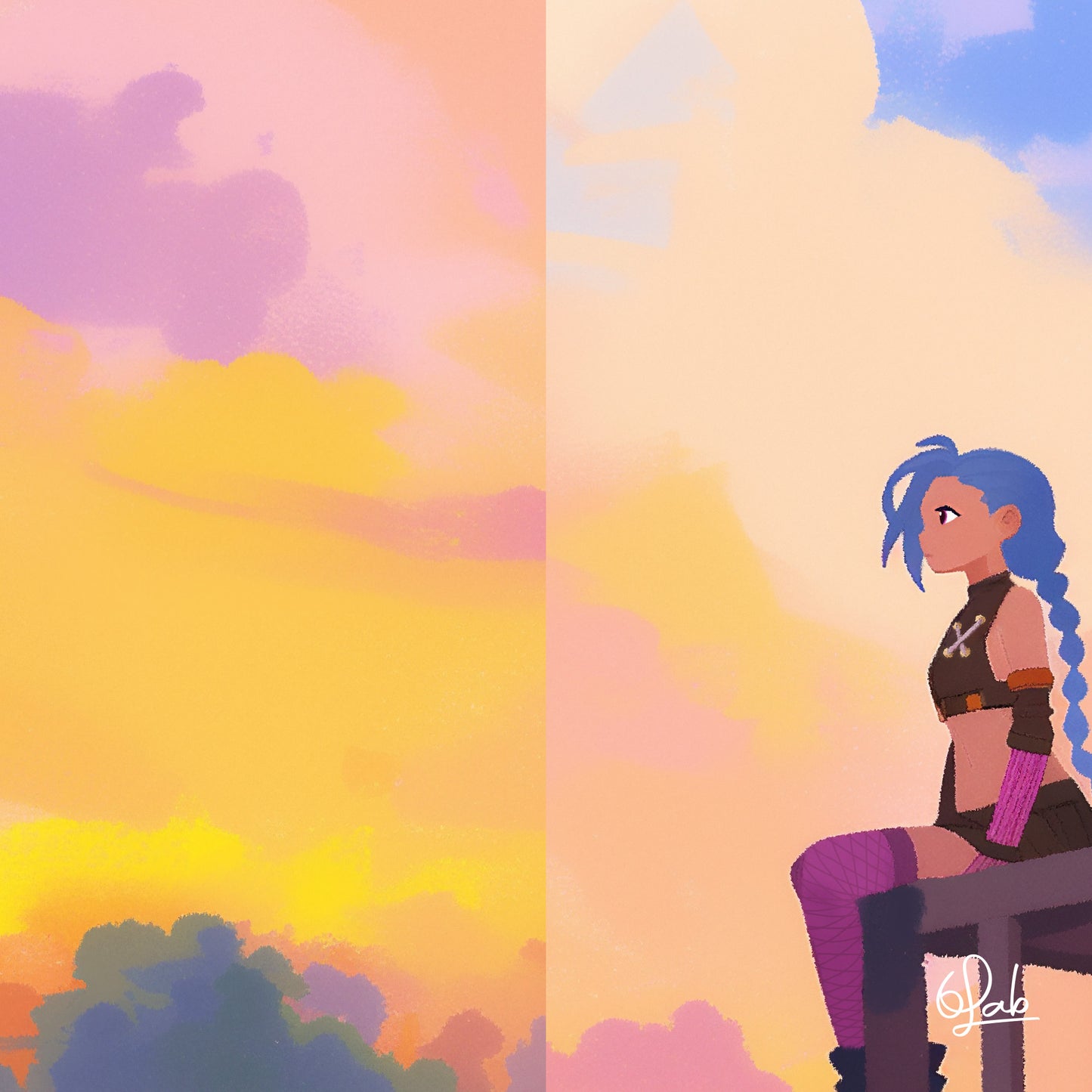 Jinx's LOL Golden Hour Posters