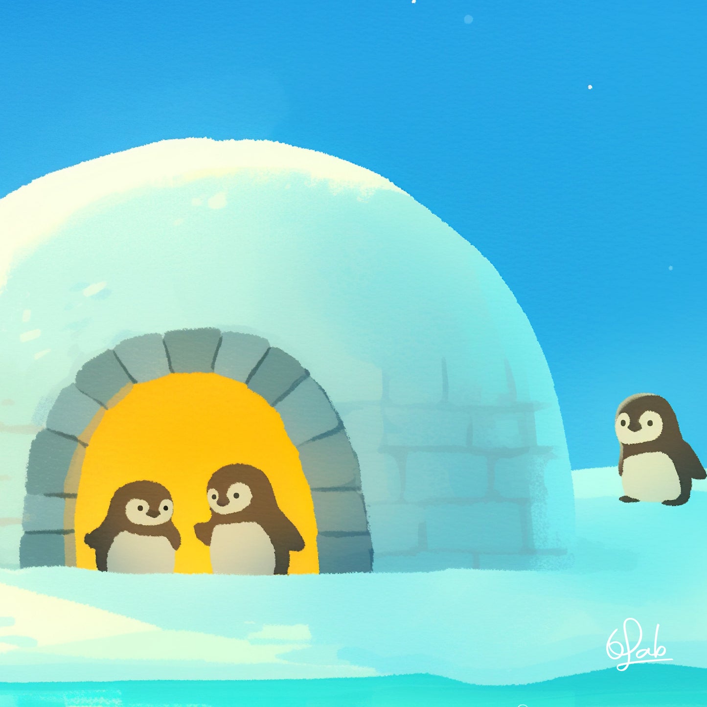 Welcome to the Penguin Igloo Poster