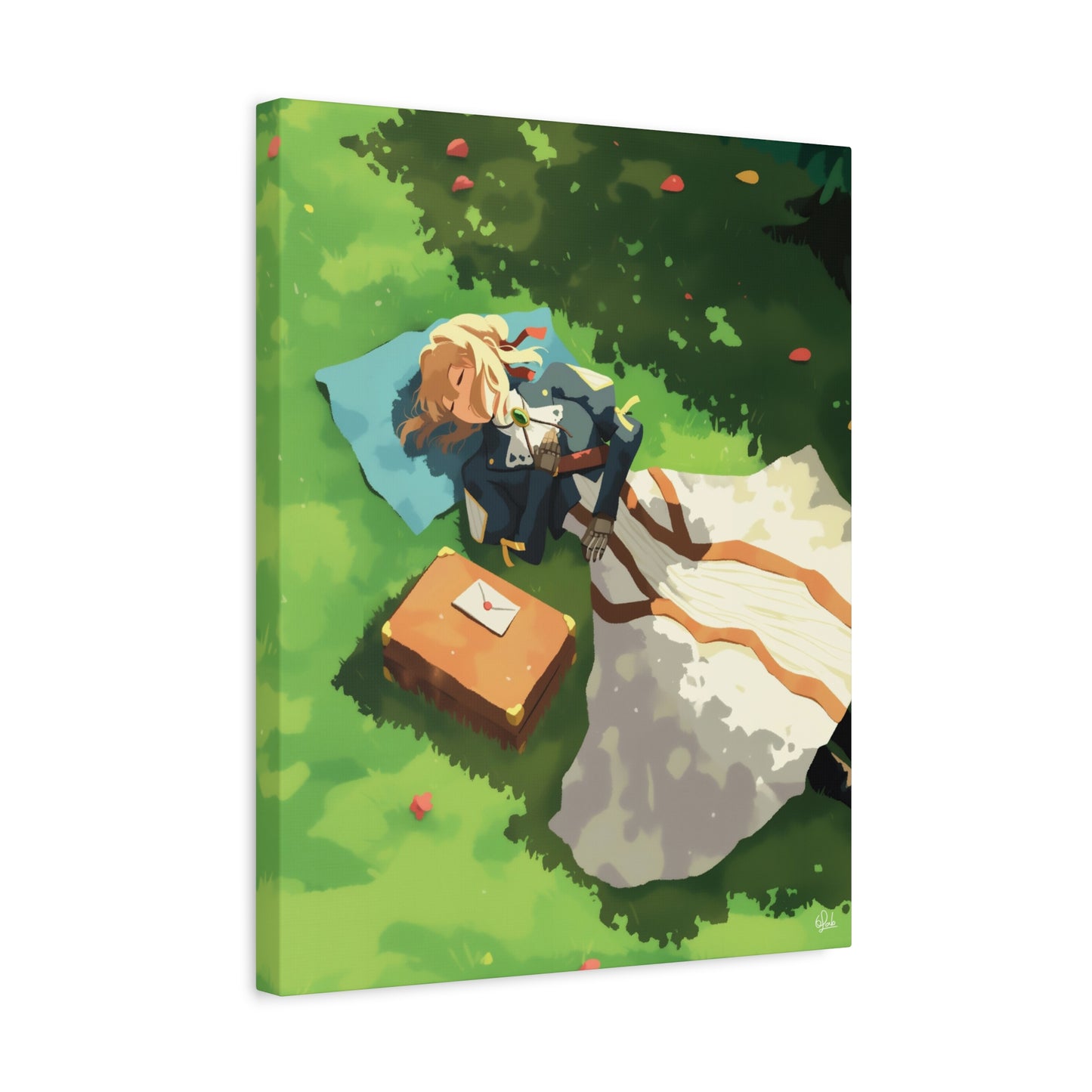 Violet in a Garden, Violet Evergarden Canvas