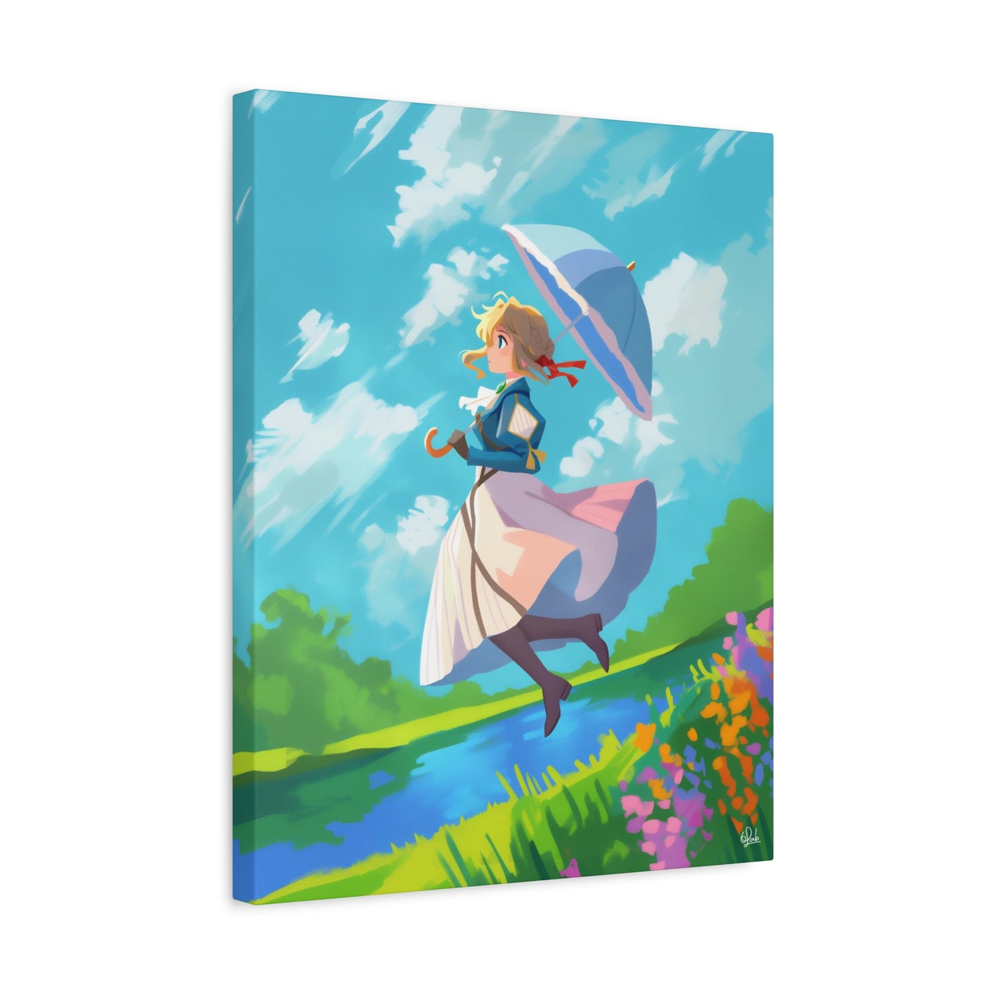 Violet's Lake Scene Canvas