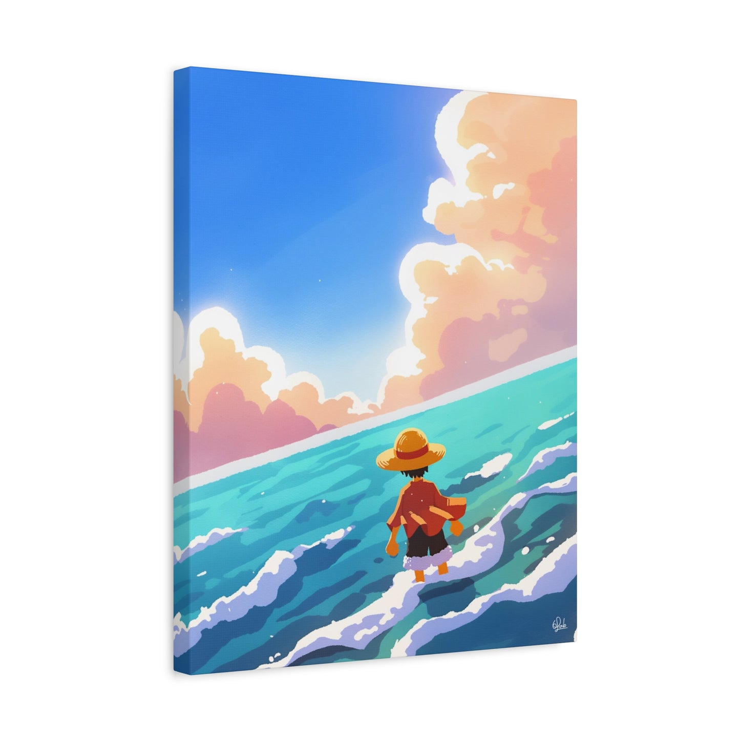 Luffy by the Sea Canvas