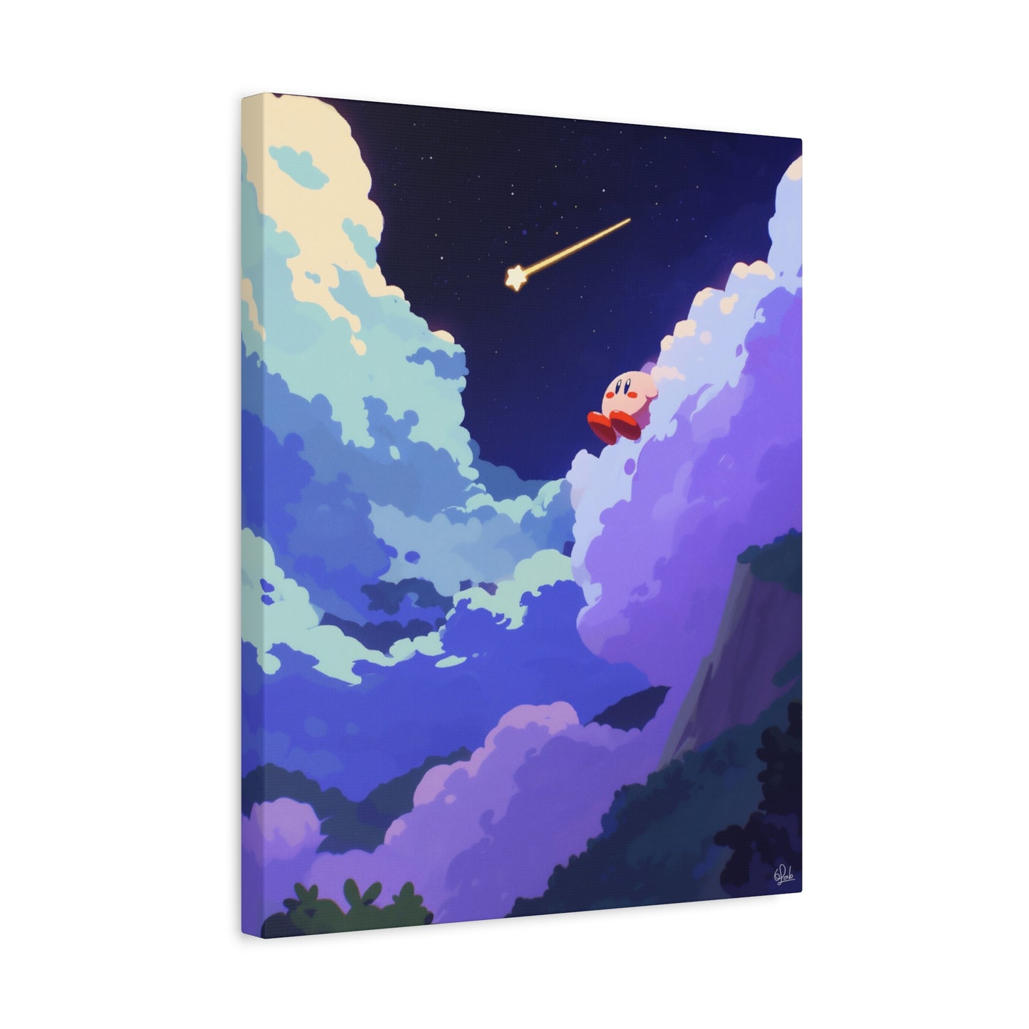 Dreams with Kirby Star Canvas