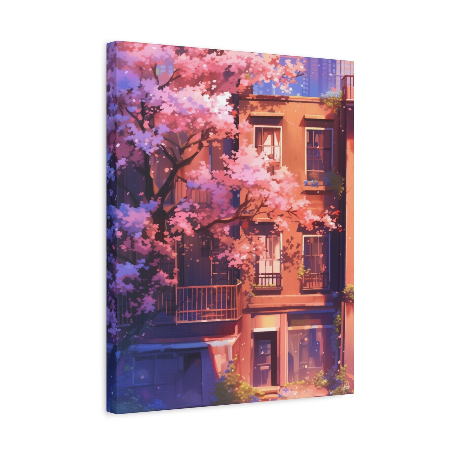 Sakura Dream House Canvas