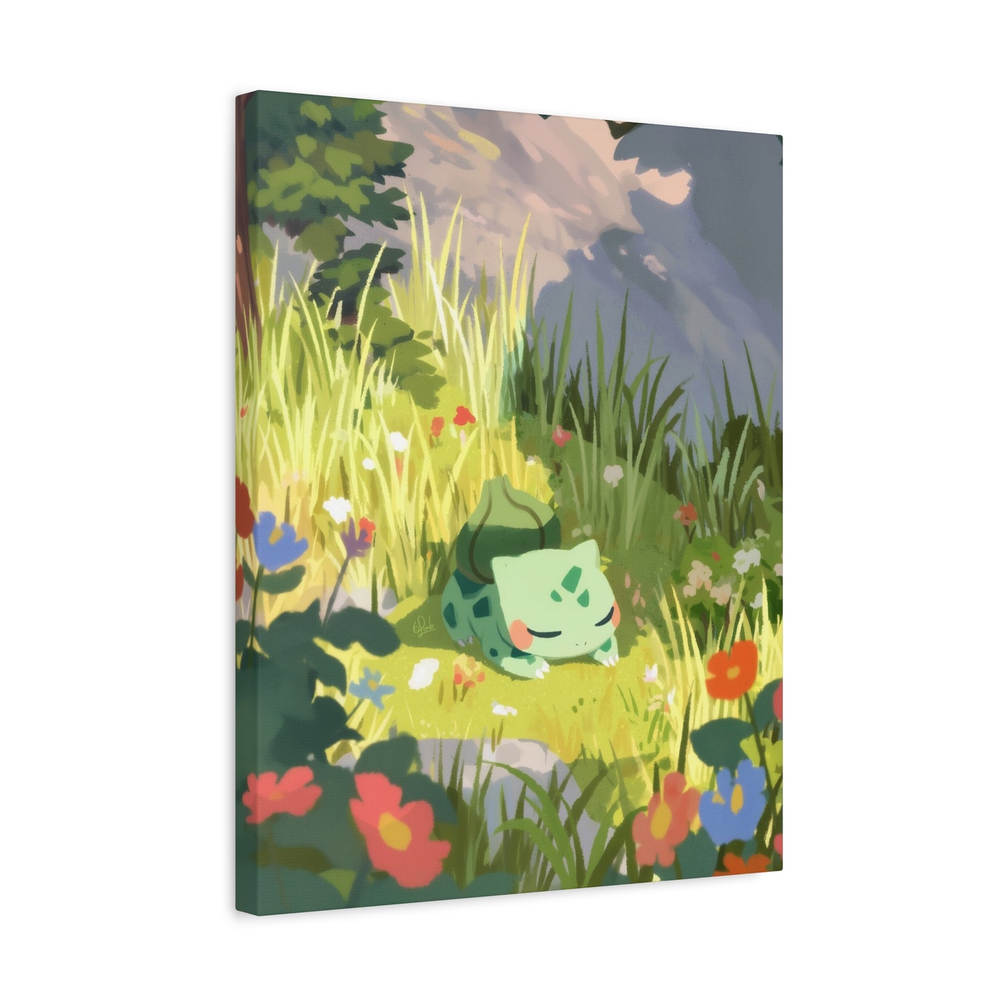 The Feeling of Home for Bulbasaur Canvas