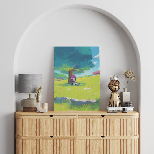 Nap Break with Fern Canvas