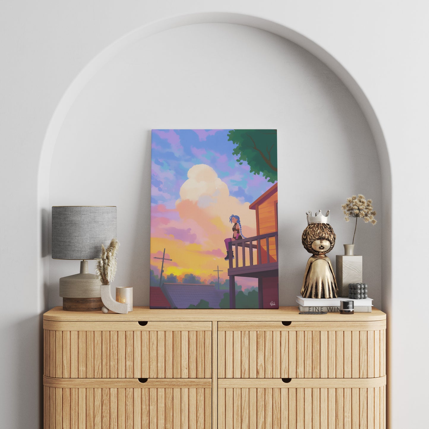 Jinx's LOL Golden Hour Canvas