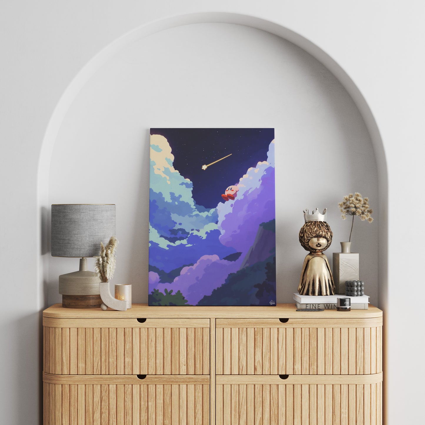 Dreams with Kirby Star Canvas