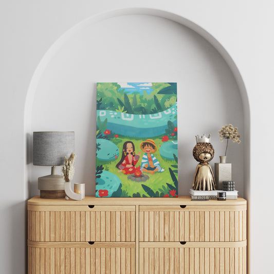 Luffy & Boa’s Chill Chat Canvas