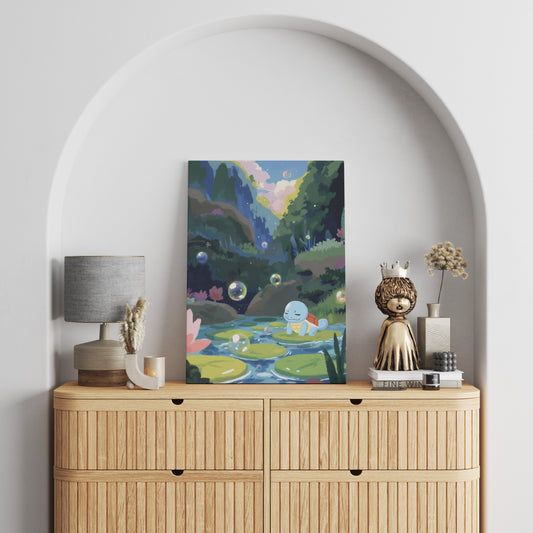 Squirtle's Floating Rest Stop Canvas