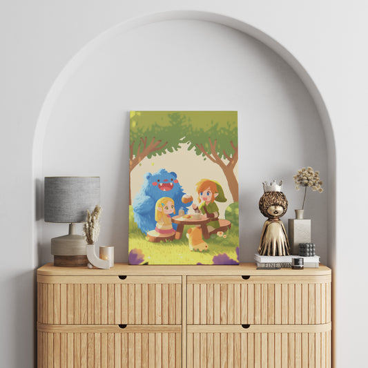 Zelda & Link’s Joyful Picnic Canvas