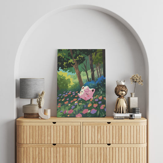 Jigglypuff sings, Jigglypuff Sleeps! Canvas