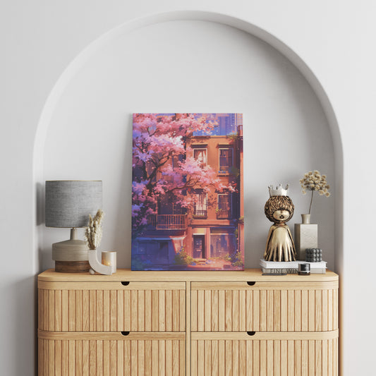 Sakura Dream House Canvas