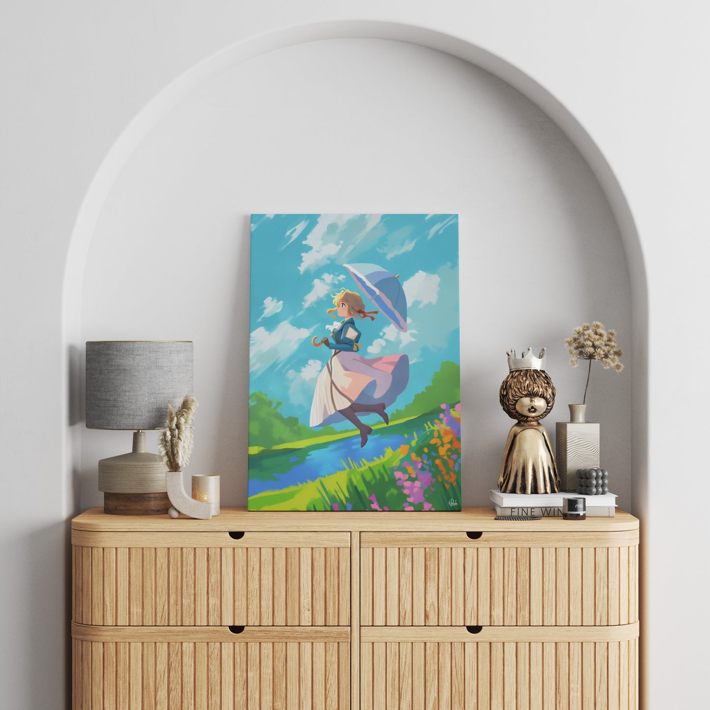 Violet's Lake Scene Canvas