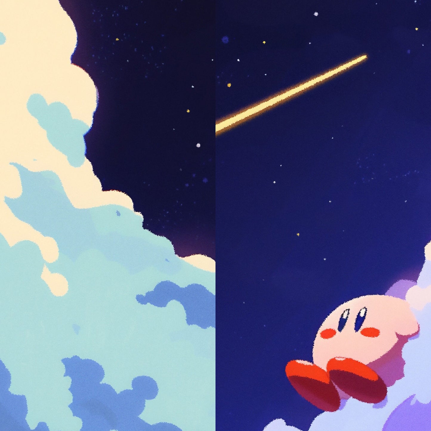 Dreams with Kirby Star Canvas