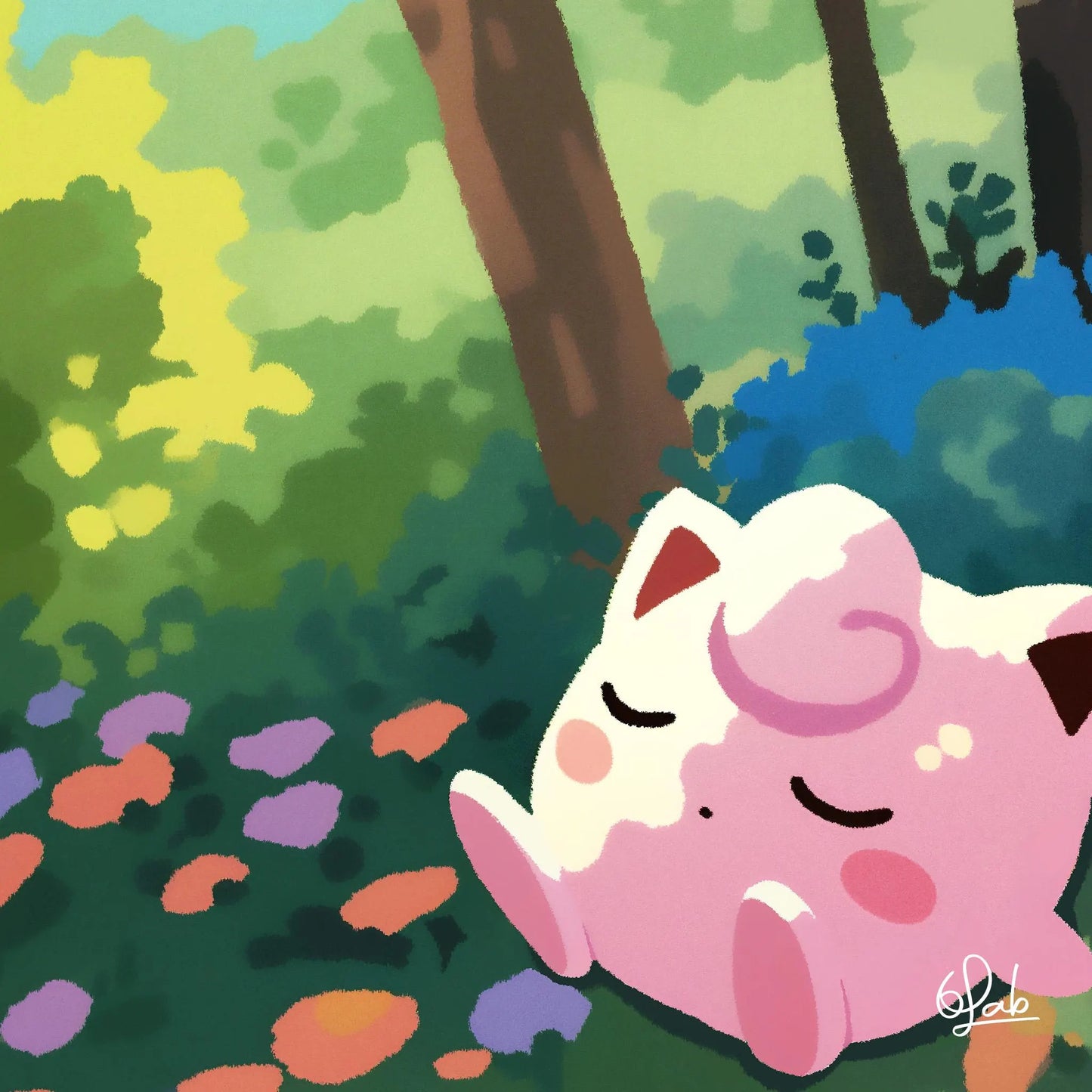 Jigglypuff sings, Jigglypuff Sleeps! Canvas