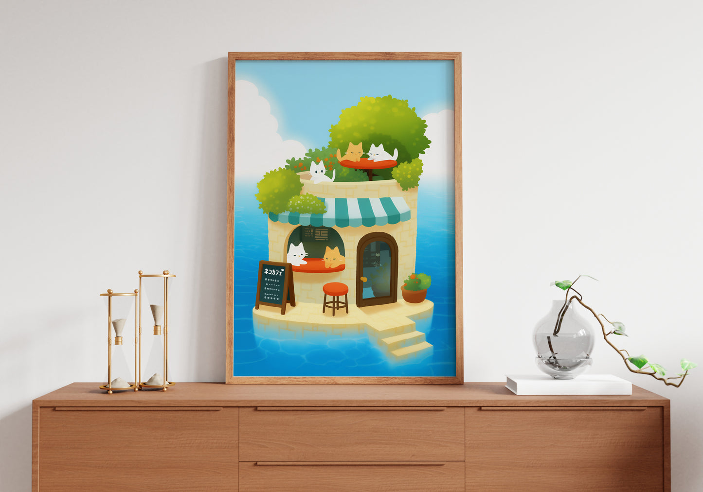 Meow Cafe Island Poster
