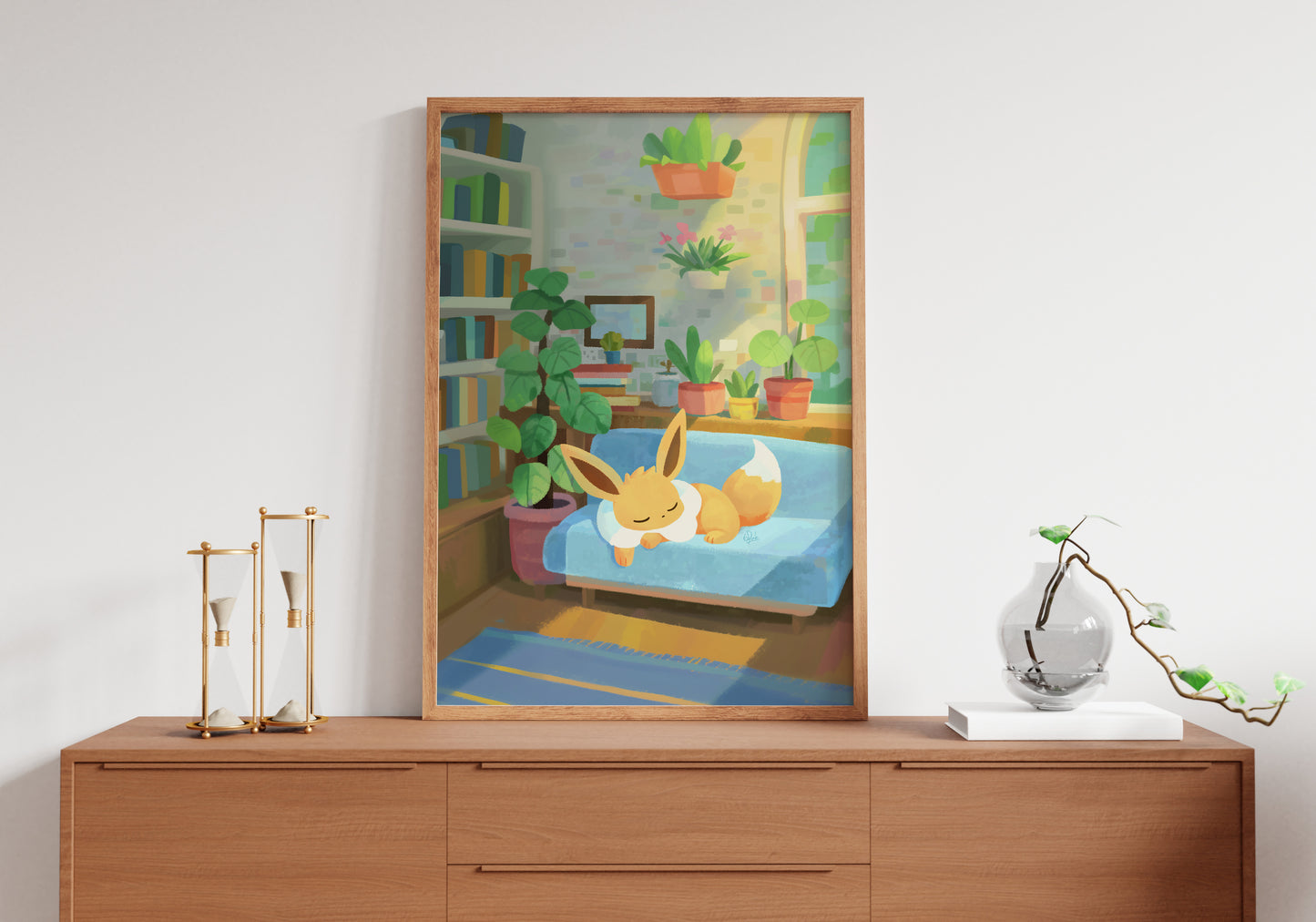 Eevee and the Golden Afternoon Nap Posters