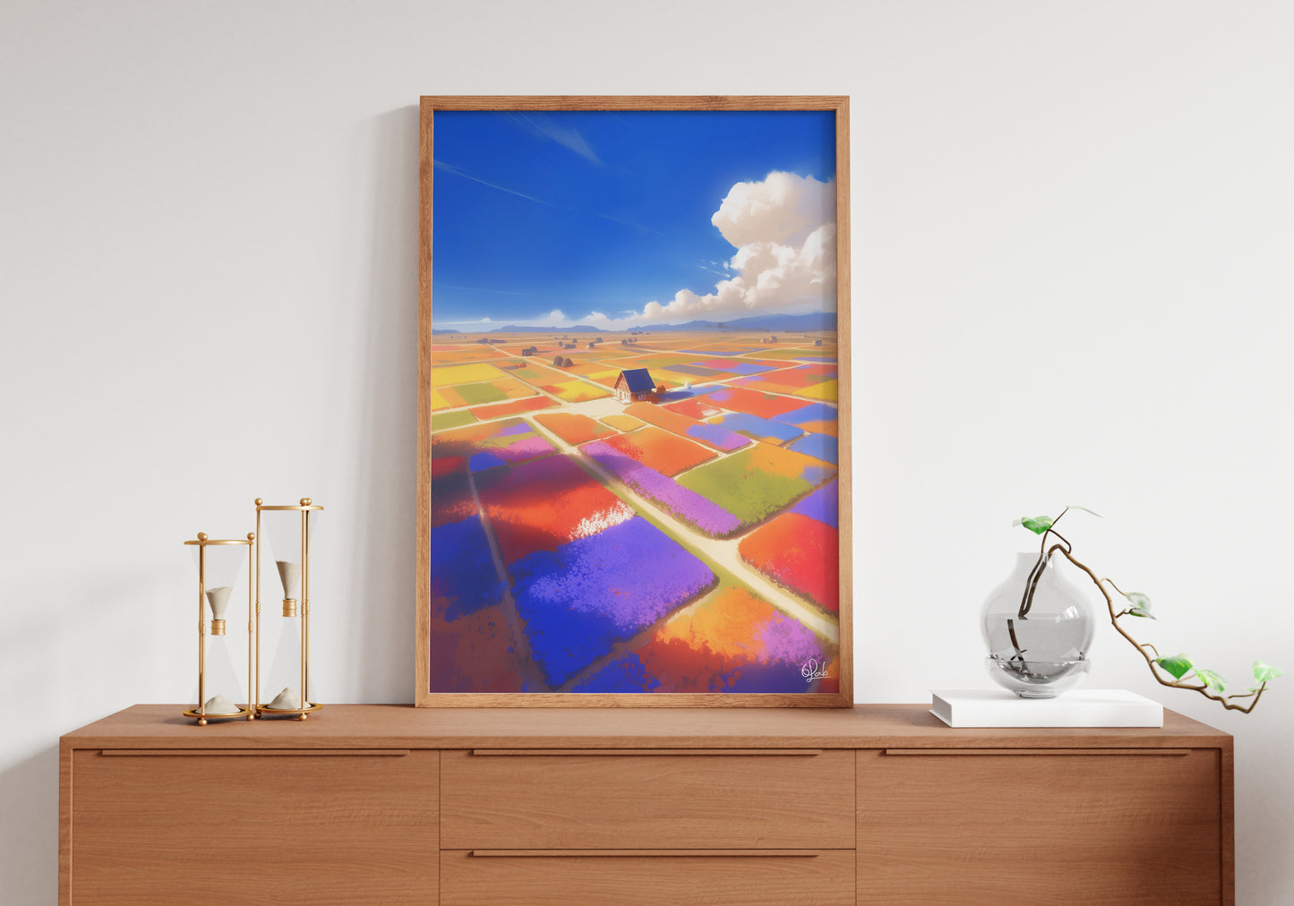 Cozy Grassland Home Posters