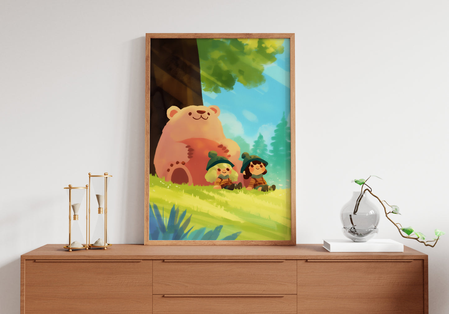 A Breath of Peace with Our Guardian Bear Posters