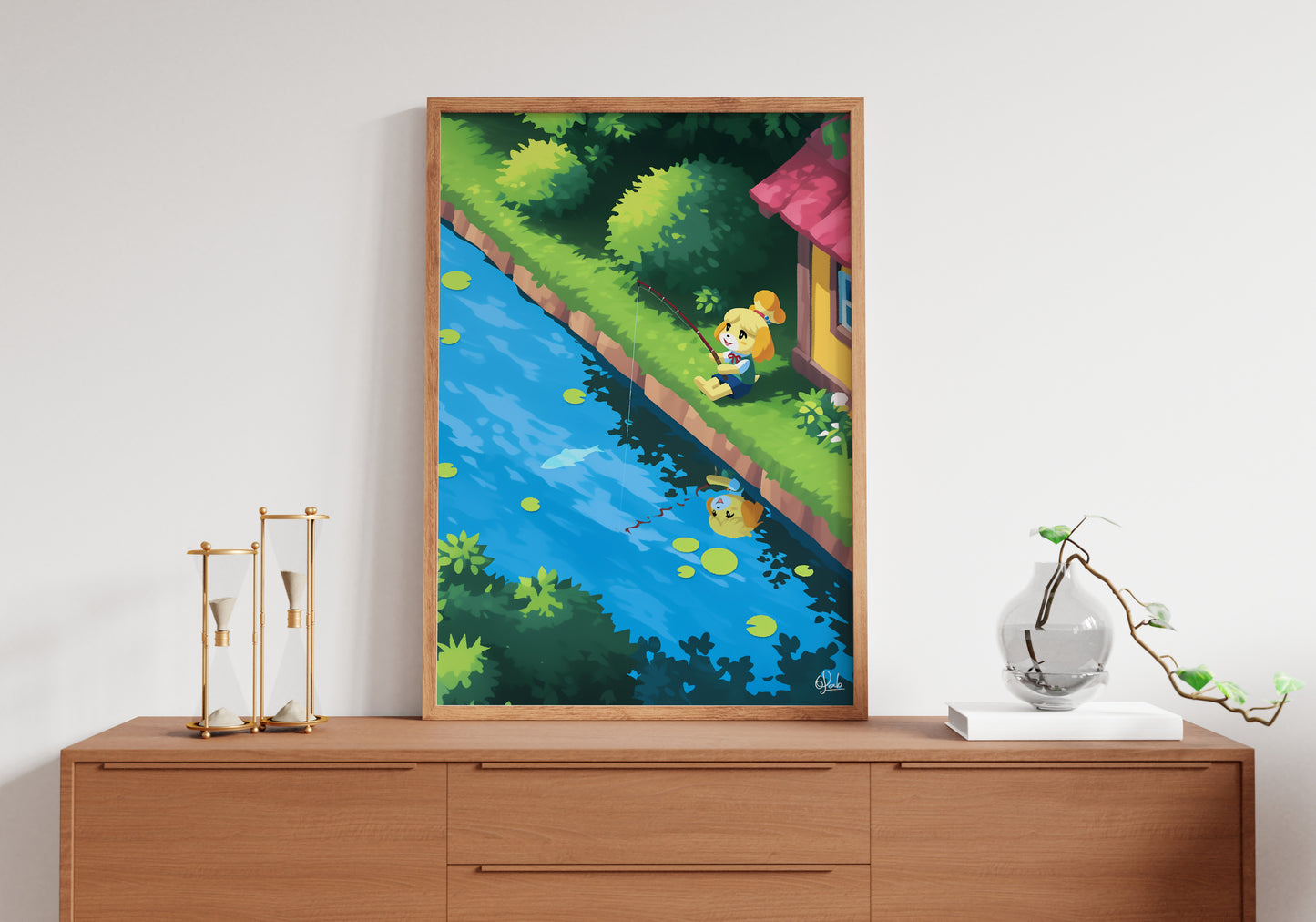 Isabelle's Fishing Time Poster