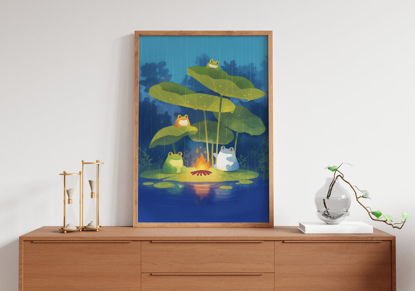 Frogs’ Warm Escape Posters