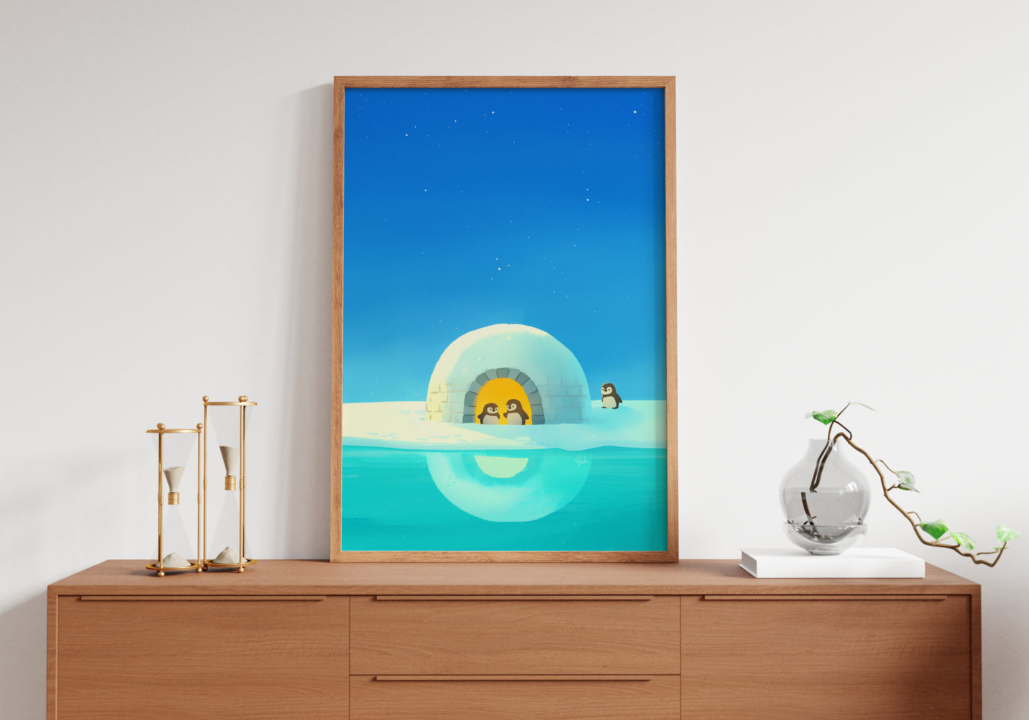 Welcome to the Penguin Igloo Poster