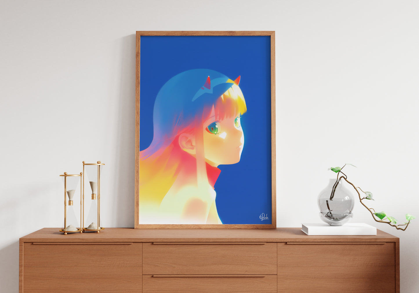 Zero Two’s Gaze of Strength Posters