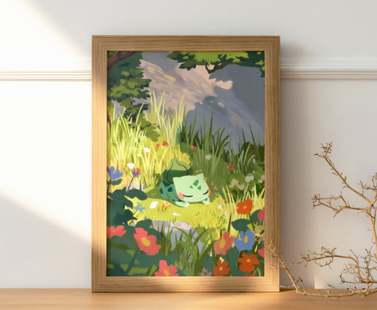 The Feeling of Home for Bulbasaur Posters