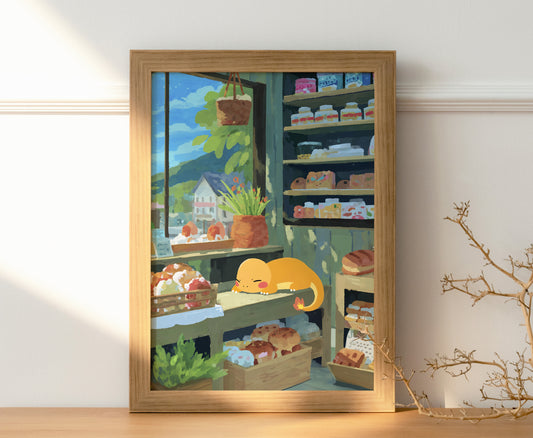 A Rest for the Baker's Charmander Posters